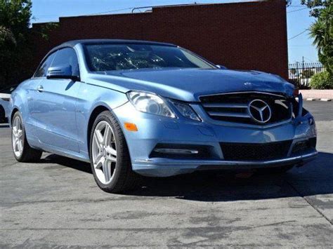 2012 Mercedes Benz E350 Cabriolet Damaged Repairable For Sale