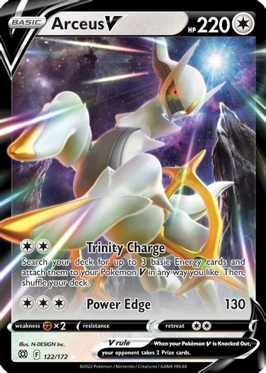 Arceus V 122 172 Brilliant Stars Ultra Rare Shady Bloom