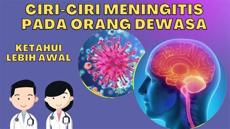 5 Ciri Ciri Awal Penyakit Meningitis Yang Perlu Diwaspadai Youtube