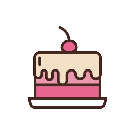 Cake Generic Outline Color icon