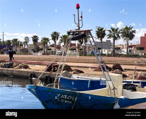 Fishing Boats Parked In The Harbor Stock Photo Alamy