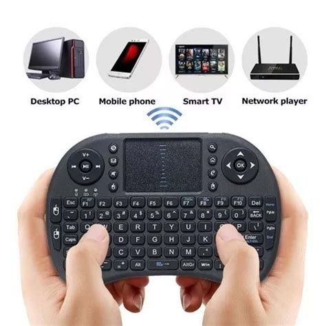 Mini Teclado Sem Fio Led Wireless Keyboard Touchpad Usb Tv Box Pc