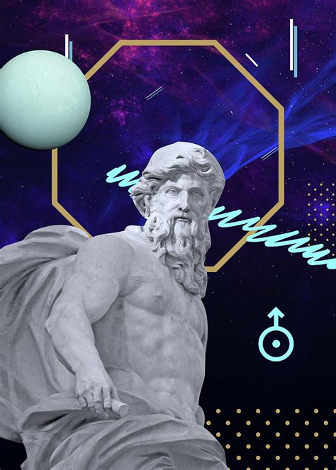 Roman God Uranus Statue