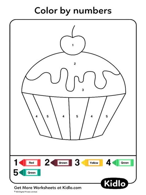 Color By Numbers Coloring Pages Worksheet 53