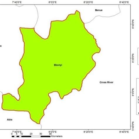 Map of Ebonyi State, Southeastern Nigeria | Download Scientific Diagram