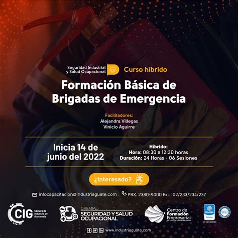 Formación básica de brigadas de emergencia Gremial SIYSO de Guatemala