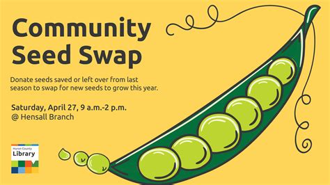 Community Seed Swap Hensall Huron County Library