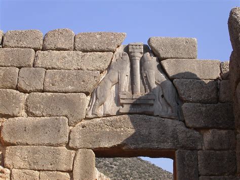 Puerta De Los Leones Micenas Famosa Puerta De Los Leones Flickr