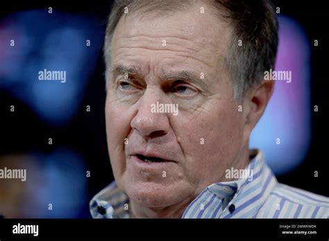 New England Patriots Head Coach Bill Belichick Speaks To The Media