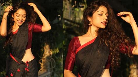 Varsha Bollamma Looks So Cute In Saree