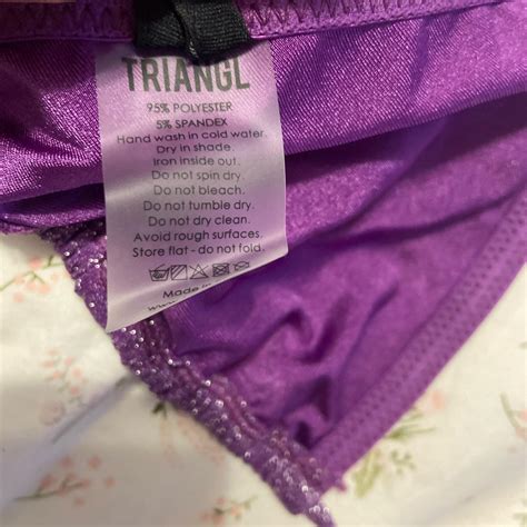NEW TRIANGL BIKINI TOP Sparkly Purple Bikini This Depop