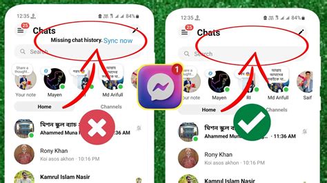 Paano Ayusin Ang Messenger Nawawalang Chat History Sync Now Option Not