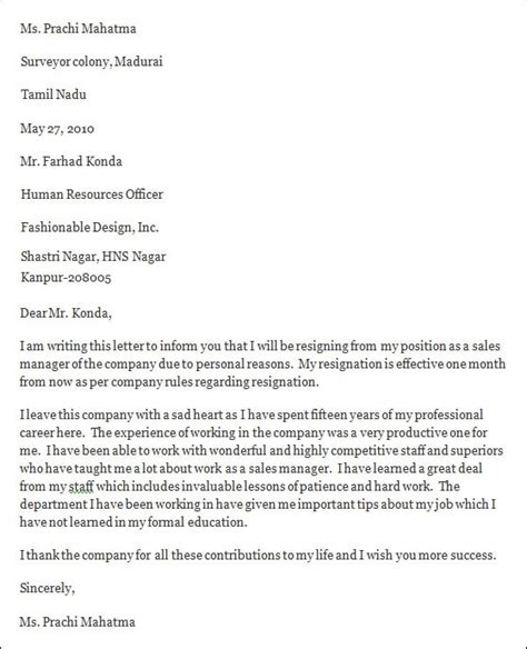 FREE 7 Professional Resignation Letter Templates In PDF MS Word