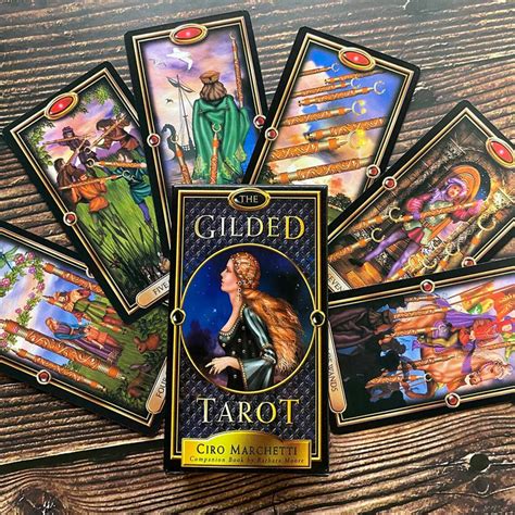 The Gilded Tarot Deck Card Cards Set Tarot Deck Tarot Etsy