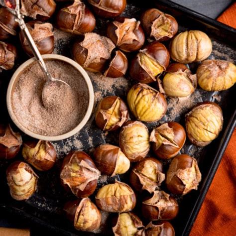 Easy Roast Chestnuts Recipe Nickys Kitchen Sanctuary