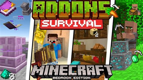 Top 10 ADDONS SURVIVAL PARA MINECRAFT 1 20 1 31 BEDROCK Y PE