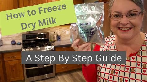 How To Freeze Dry Milk Step By Step Guide YouTube