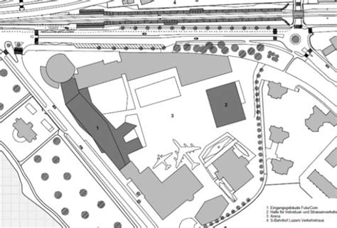 Halle für das Verkehrshaus in Luzern Fassade Kultur Bildung