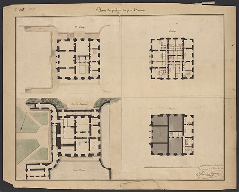 Plans du Petit Trianon