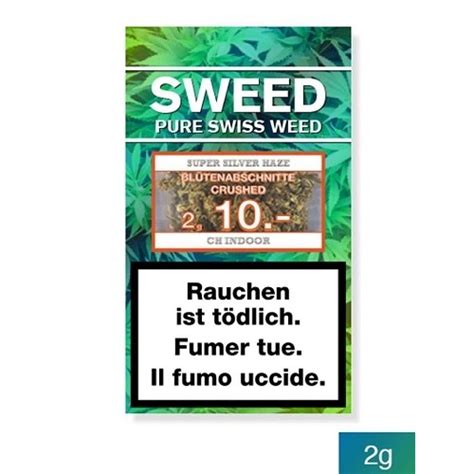 SWEED Silver Haze Small Buds 2 G Schweizer CBD Onlineshop Hanfpost