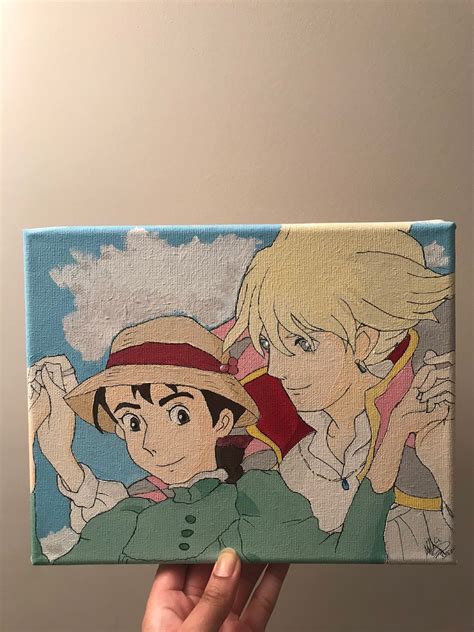 Howls Moving Castle painting scene 1 | Etsy