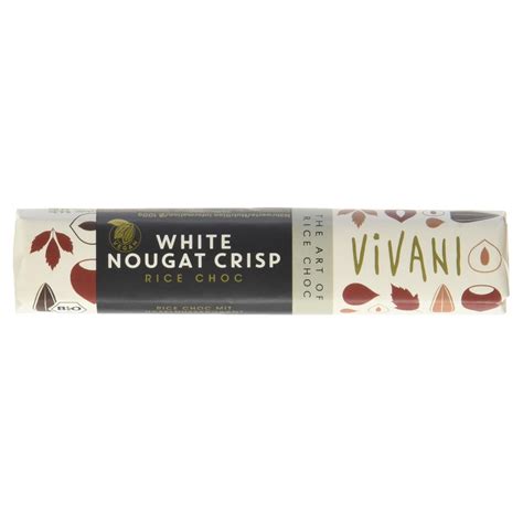 Vivani Bio Schokoriegel White Nougat Crisp G Amazon De