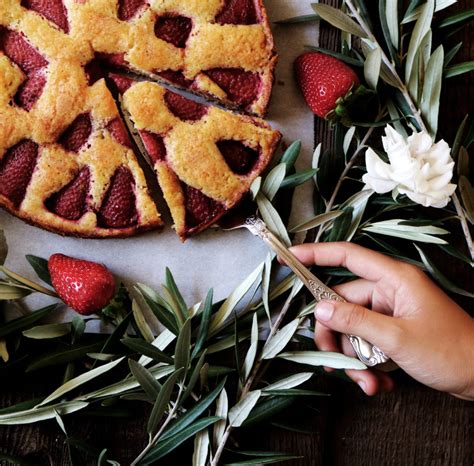 Strawberry Cardamom Torte Recipe California Strawberries