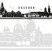 Wandtattoo Skyline Dresden Stadt Panorama Silhouette Etsy De