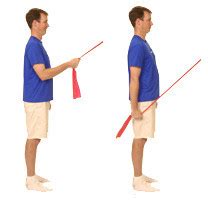 Thera-Band Elbow Extension in Standing - Performance Health Academy