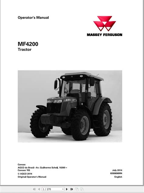 Massey Ferguson Tractor Mf Operator Manual Auto Repair Manual