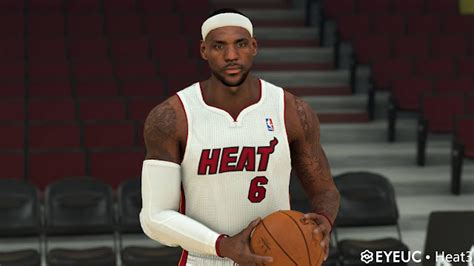 Lebron James Cyberface And Body Model Miami Heat Version By Heat For