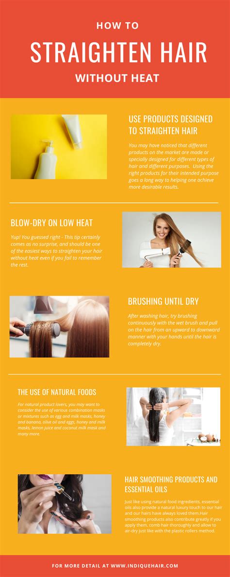 How To Straighten Hair Without Heat Hair Without Heat Straighten