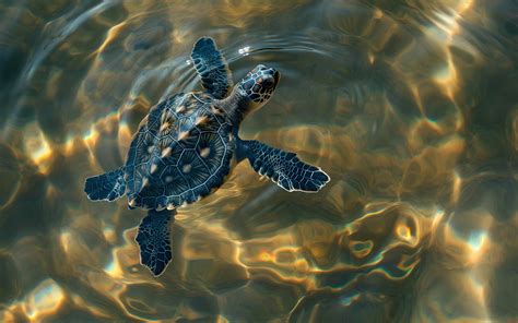 Wallpaper Turtle, Swimming, Andaman Sea, Thailand, Phuket, sport ...