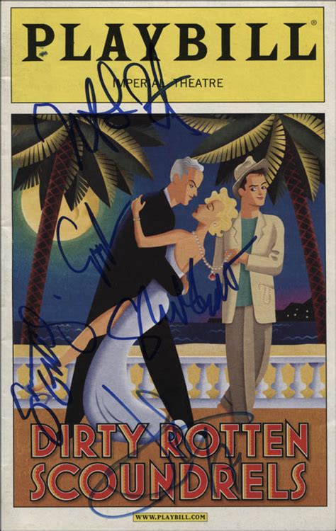 Dirty Rotten Scoundrels Play Cast Show Bill Signed With Co Signers