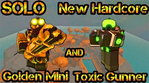 Solo New Hardcore Mode Roblox Tower Defense Simulator With Toxic Gunner Youtube