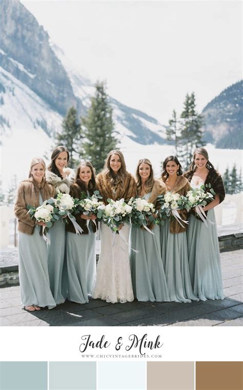 12 Of The Loveliest Winter Wedding Color Palettes Chic Vintage Brides