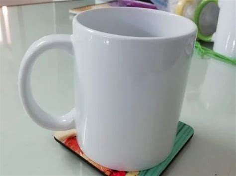 White Plain Ceramic Coffee Mug For Gifting Capacity 300ml At Rs 80