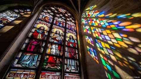 Premium Photo Stained Glass Window In Saint Vitus Cathedral