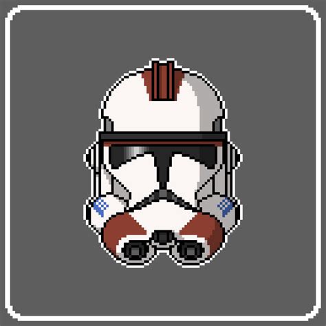 187th Clone Trooper Helmet - Pixel Art by onstagejungle1 on DeviantArt