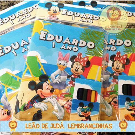 Revistinha Para Colorir Tema Mickey Elo Produtos Especiais