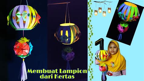 Tutorial Membuat Lampion Dari Kertas Warna Tugas Plbj Kelas Sd