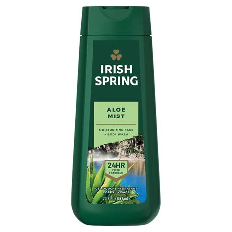 Save On Irish Spring 24 HR Moisturizing Face Body Wash Aloe Mist