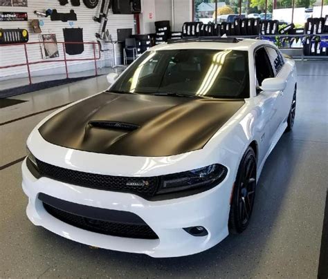 Dodge Charger Carbon Fiber Hood Wrap