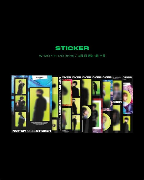 Nct 127 3rd Album Sticker Sticky Ver Sukoshi Mart