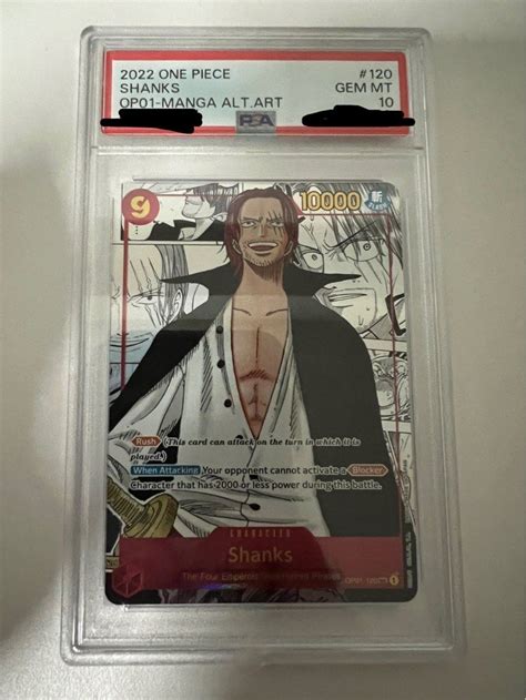 One Piece PSA 10 Manga Shanks English Offer Me Hobbies Toys