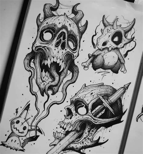 Pablo Ros On Instagram Skulls And Pokemon Para Citas Escribidme Un