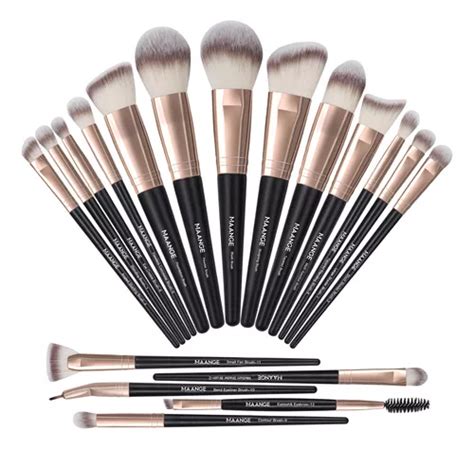 18 Piezas Brochas Set De Brochas Maquillaje Profesional MercadoLibre