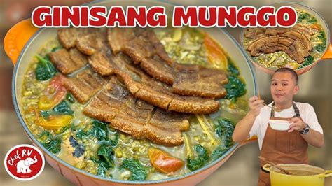 Ginisang Munggo With Crispy Pork Youtube