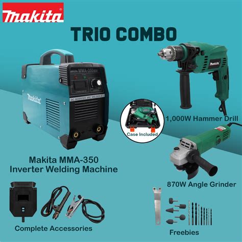 Trio Set Makita Mma Welding Machine In Makita Hp Drill