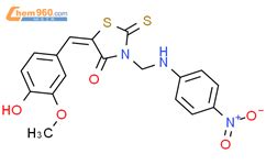 4 Thiazolidinone 5 4 Hydroxy 3 Methoxyphenyl Methylene 3 4